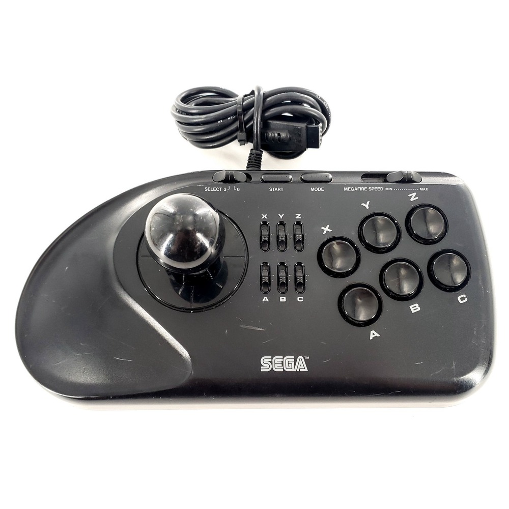 Sega Genesis Arcade 6 Button Arcade Stick Controller MK-1627 Tested & Works